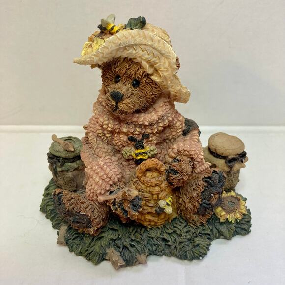 Boyds Bears Honey Bear resin figurine by The Bearstone Collection collectible - Picture 7 of 7